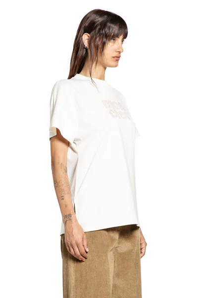 Moncler Logo Patch Cotton T-shirt In White