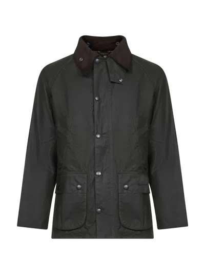 Barbour Classic Bedale Wax Jacket Aw25 Wax Cot Outw In Green