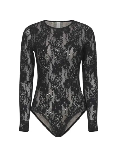 Zimmermann Body Lace Black In Black