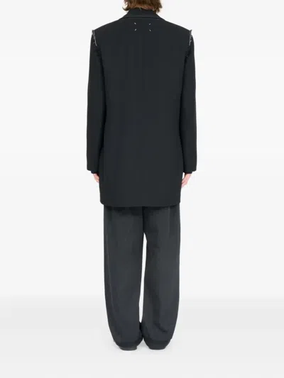 Maison Margiela Versatile Coat With Removable Inner Layer In Black