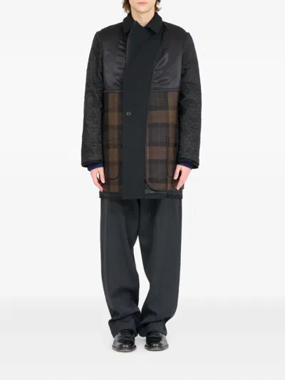 Maison Margiela Versatile Coat With Removable Inner Layer In Black
