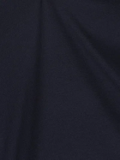 Tagliatore Long-sleeved Buttoned Polo Shirt In Blue