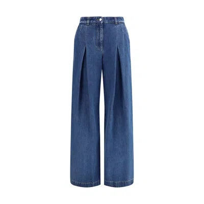 Dolce & Gabbana 5 Pocket Denim Pants In Blue