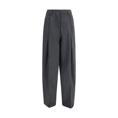 The Latest L-blend Tapered Pants With Dart In Gray