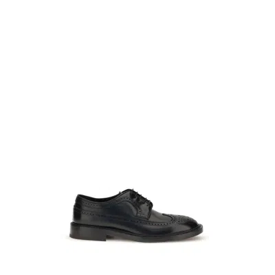 Fratelli Rossetti Black Leather Oxfords And Derbies In Black