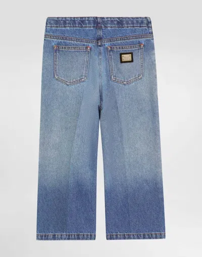 Dolce & Gabbana Cotton Jeans In Blue