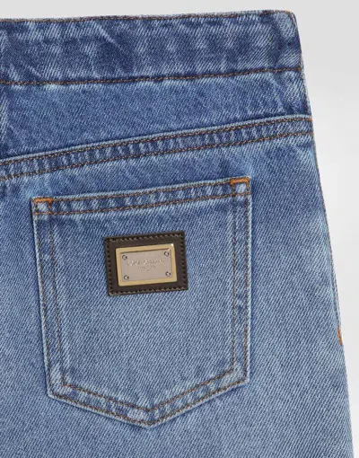 Dolce & Gabbana Cotton Jeans In Blue