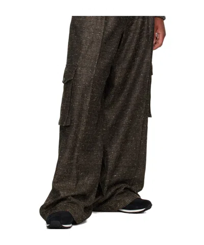 Tom Ford Suede Sneakers With Contrast Panels And Flat Sole In Black