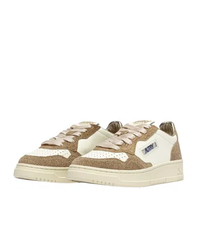 Autry "medalist Low" Sneaker In Animal Print