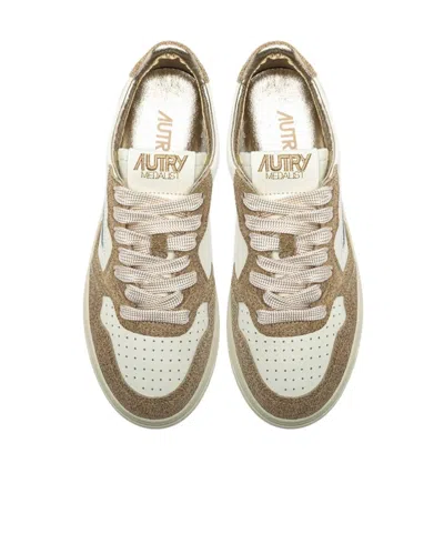 Autry "medalist Low" Sneaker In Animal Print
