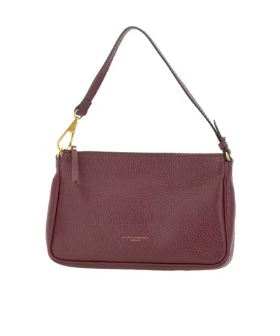Gianni Chiarini Brooke Shoulder Bag In Burgundy