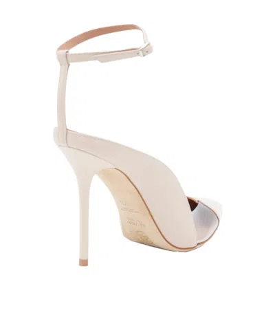 Malone Souliers Clear Pointed Toe Pumps In Pink