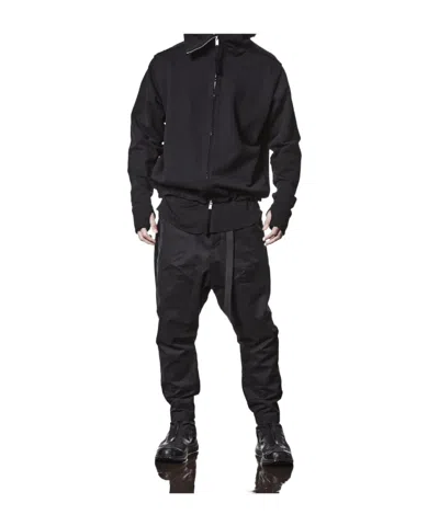 Thom Krom Belted Tapered Trousers In Black