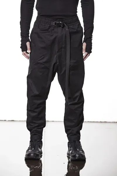 Thom Krom Belted Tapered Trousers In Black