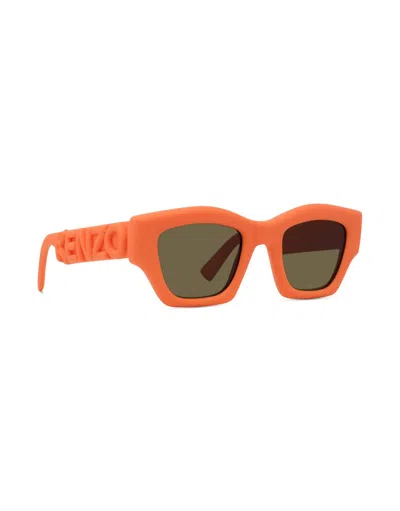Kenzo Full Frame Sunglasses In Orange