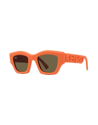 Kenzo Full Frame Sunglasses In Orange