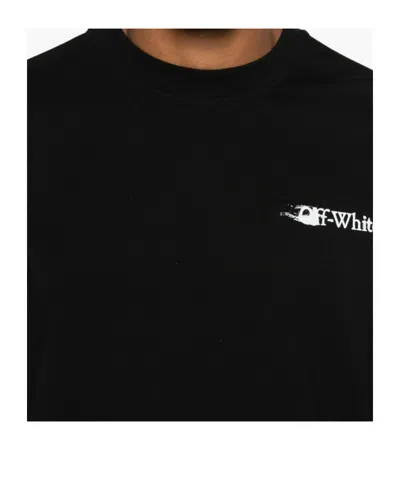 Off-white Ink Arrow 90 S Cotton Long Sleeve T-shirt In Black