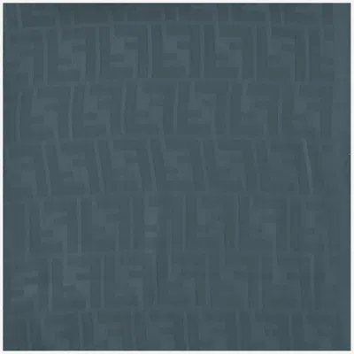 Fendi Ff Silk Stole Rectangular Shape Frayed Edges In Blue