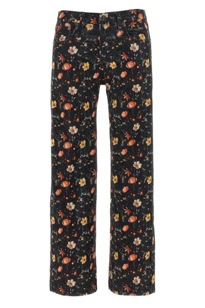 R13 'joan Kick Flare' Jeans In Black