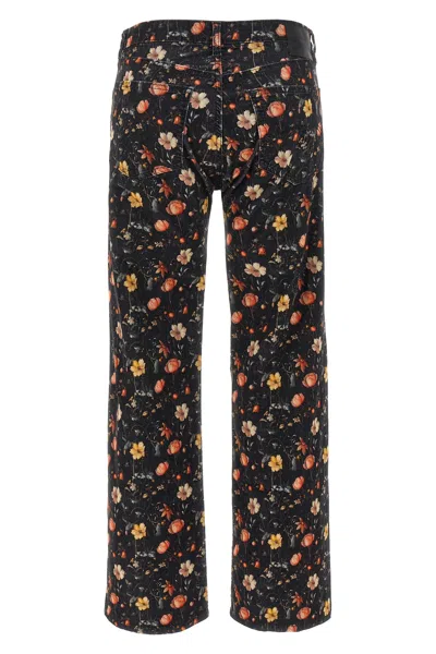 R13 'joan Kick Flare' Jeans In Black