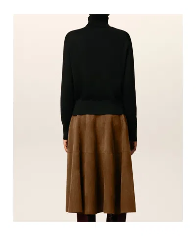 Ami Alexandre Mattiussi Wool Turtleneck Sweater In Black