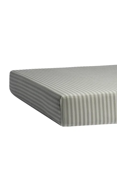 Parachute Percale Crib Sheet In Gray