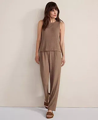 Ann Taylor Haven Well Within Brushed Rib Knit Tank In Brown