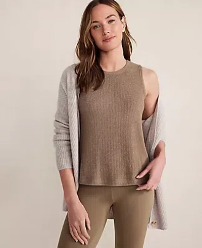 Ann Taylor Haven Well Within Brushed Rib Knit Tank In Brown