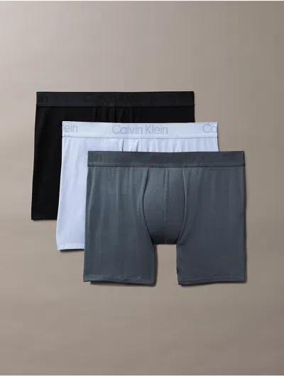 Calvin Klein Men's Ck Black 3-pack Boxer Brief In Multi