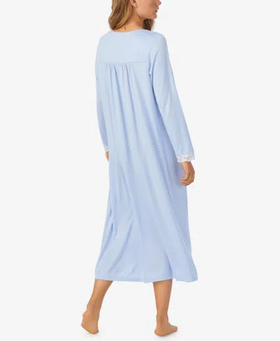 Eileen West Long Sleeve Ballet Nightgown In Blue