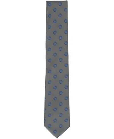 Alfani Men's Lunar Dot Pattern Tie, Macy's Exclusive In Gray