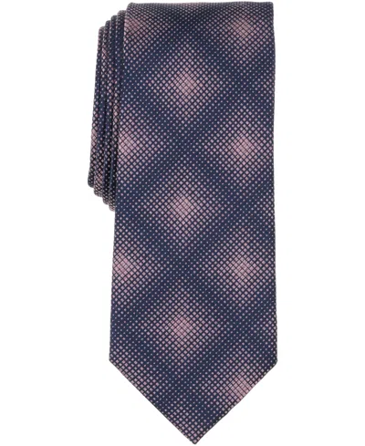 Alfani Men's Horizon Abstract Pattern Tie, Macy's Exclusive In Purple