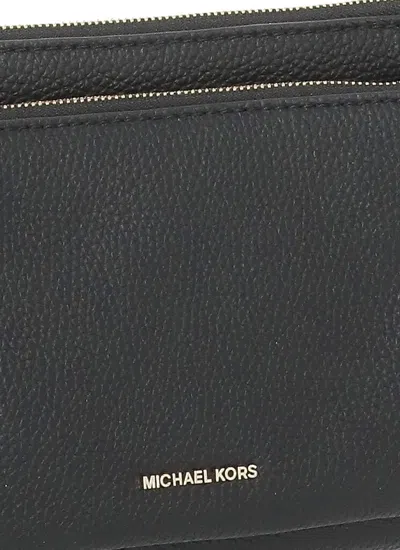 Michael Michael Kors Versatile Leather Shoulder Bag With Chain Strap In Black