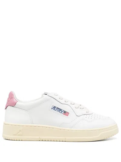 Autry Classic Low-top Sneakers With Perforated Detailing In White