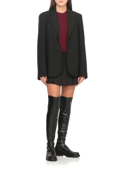 Stuart Weitzman High Boots With Round Toe And Block Heel In Black