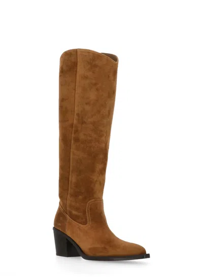 Stuart Weitzman 60mm Tate Boots In Brown