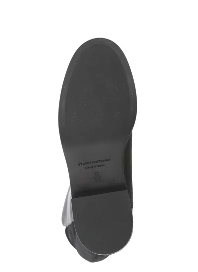 Stuart Weitzman High Boots With Round Toe And Block Heel In Black