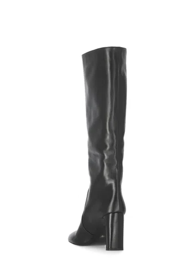 Stuart Weitzman Nappa Leather Knee-high Babette Boots In Black