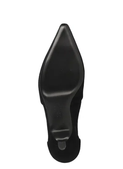 Stuart Weitzman Stuart Sculpt Pointy Toe Bootie 50 In Black