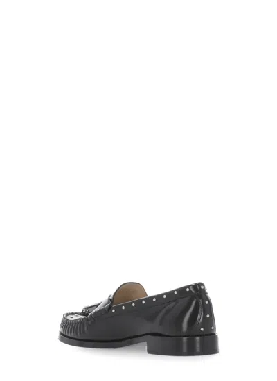 Stuart Weitzman Loafers With Studded Detailing And Tassel Embellishment In Black