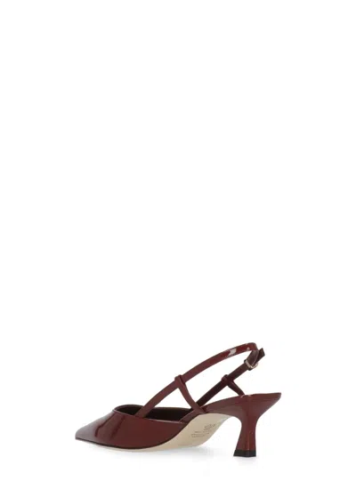 Stuart Weitzman Vinnie 50 Slingback In Burgundy