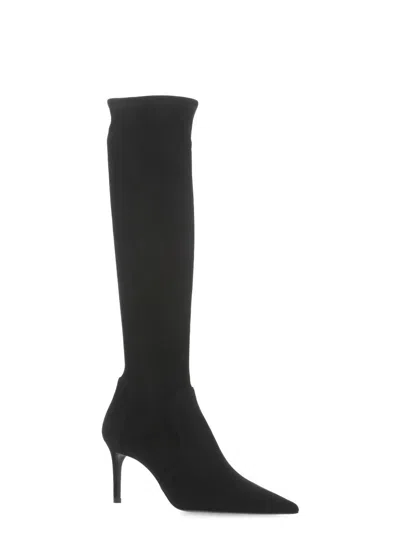 Stuart Weitzman 60mm Stuart Power Boots In Black
