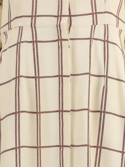 Crida Milano Multicolor Viscose Casual Dress In Neutral