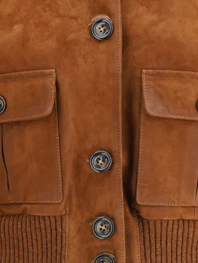 Valstar Flap-pocket Ribbed-cuff Jacket In Brown