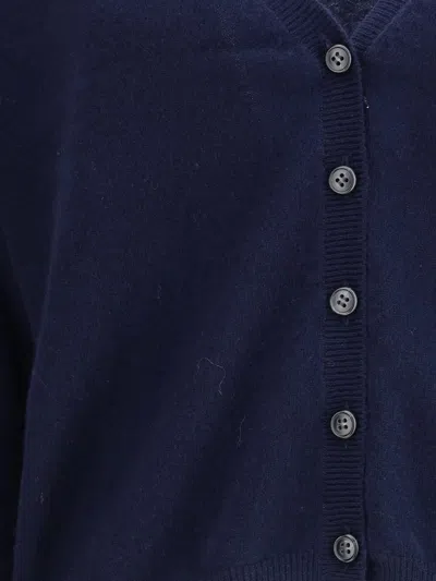 Lisa Yang Blue Cashmere Cardigan In Blue