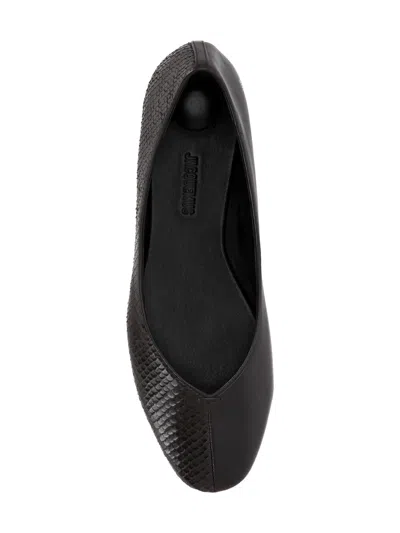 Jacquemus Panelled Python-embossed Leather Flat In Animal Print