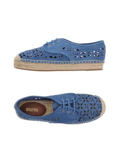 Shop Michael Michael Kors Espadrilles In Blue