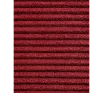 Arch Studio Ribbed Plush Blanket, Full/queen, Macy's Exclusive In Red