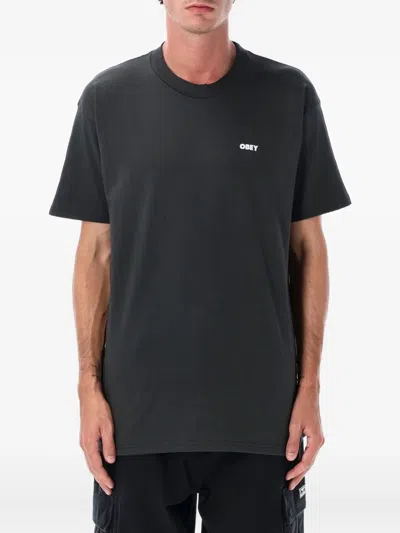 Obey Golden Goose Women Black Leather Bag In Black