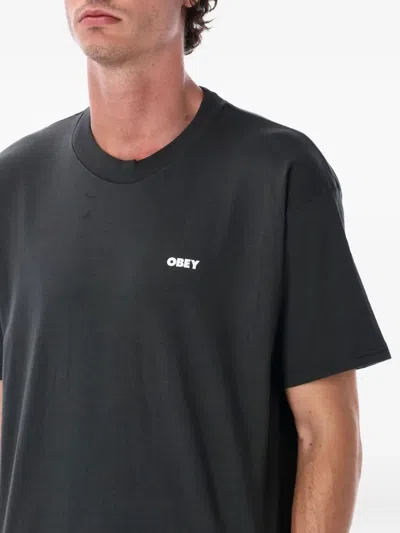 Obey Golden Goose Women Black Leather Bag In Black